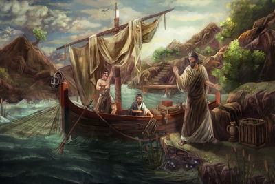 Ljuddämpande tavla - Christ calling the apostles