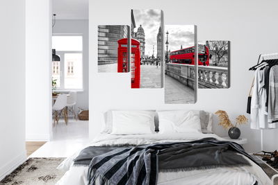 Ljuddämpande tavla - Red phone booth in London