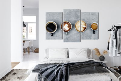 Ljuddämpande tavla - Cups with coffee