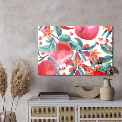 Ljuddämpande tavla - Pomegranates in watercolour