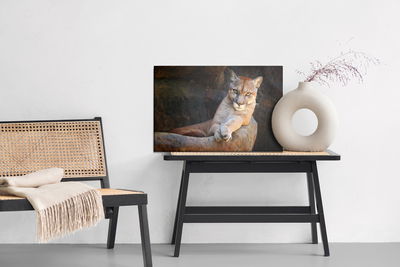 Ljuddämpande tavla - Puma in its natural habitat