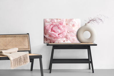 Ljuddämpande tavla - Peonies in light pink