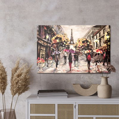 Ljuddämpande tavla - People with colorful