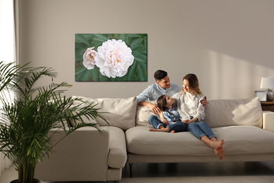 Ljuddämpande tavla - Bright peony