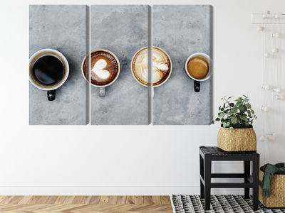 Ljuddämpande tavla - Cups with coffee