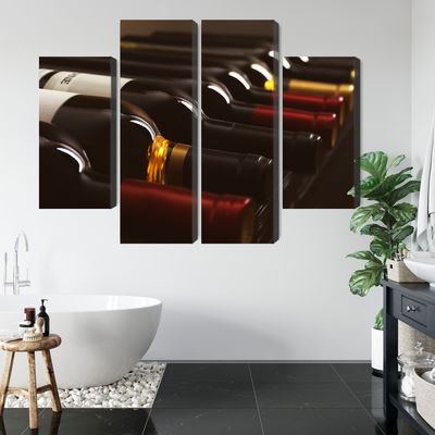 Ljuddämpande tavla - Delicious wine bottles