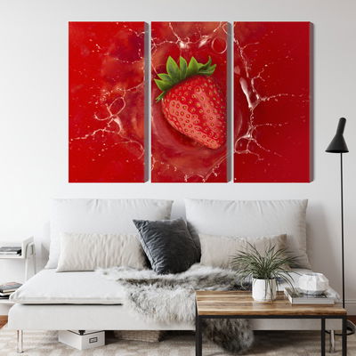 Ljuddämpande tavla - Juicy strawberry