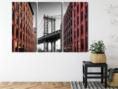 Ljuddämpande tavla - Manhattan bridge view