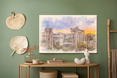 Ljuddämpande tavla - Rome as painted