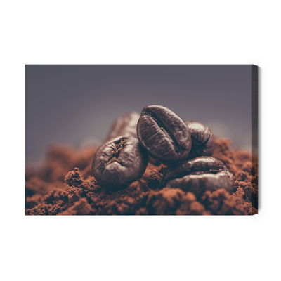 Ljuddämpande tavla - Closeup of coffee beans