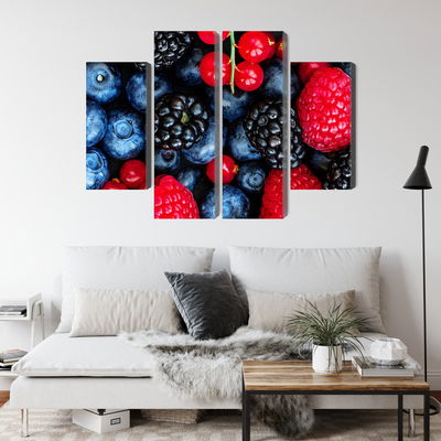 Ljuddämpande tavla - Forest fruits on a macro