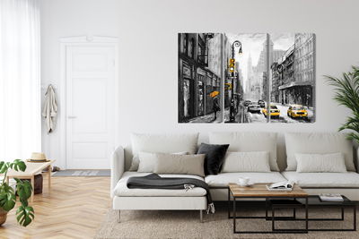 Ljuddämpande tavla - American city street view