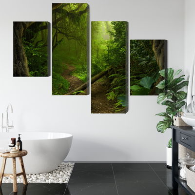 Ljuddämpande tavla - Path in the tropical forest