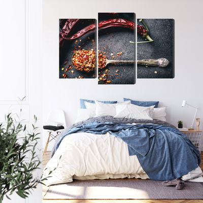 Ljuddämpande tavla - Dried chili peppers