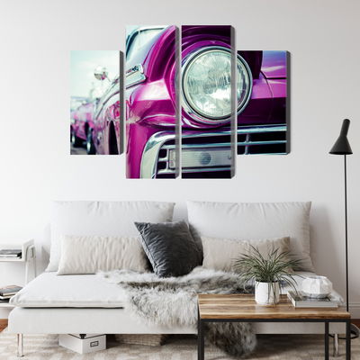 Ljuddämpande tavla - Retro style car headlight