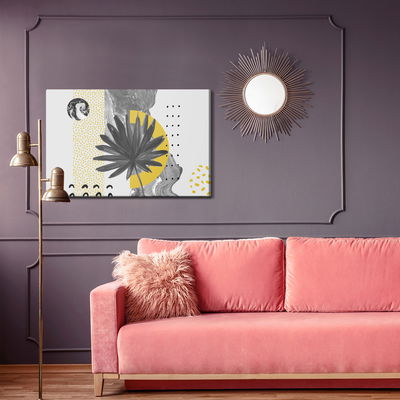 Ljuddämpande tavla - Artwork with leaves