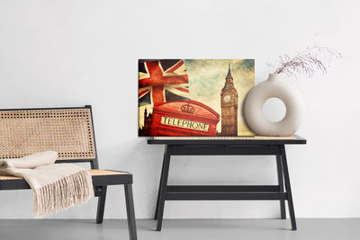 Ljuddämpande tavla - London symbols in vintage