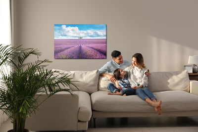 Ljuddämpande tavla - Lavender field