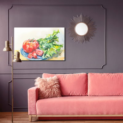 Ljuddämpande tavla - Tomato with lettuce