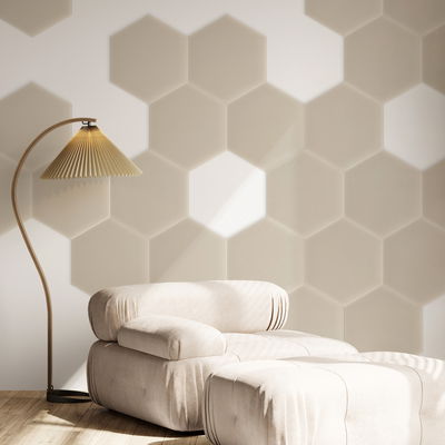 Sekskantet lydabsorber - fløjl