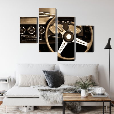 Ljuddämpande tavla - The dashboard of an antique