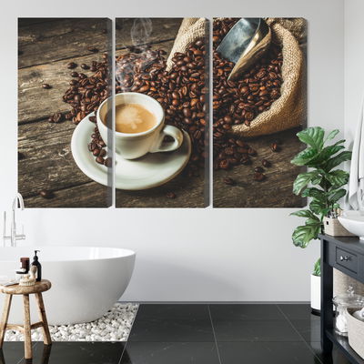 Ljuddämpande tavla - A cup of hot coffee