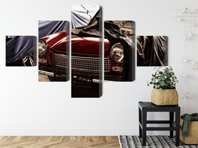 Ljuddämpande tavla - Italian retro car covered