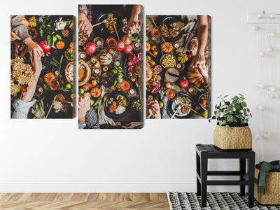 Ljuddämpande tavla - The table was set abundantly