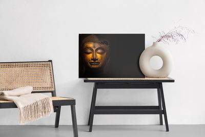 Ljuddämpande tavla - The face of the buddha