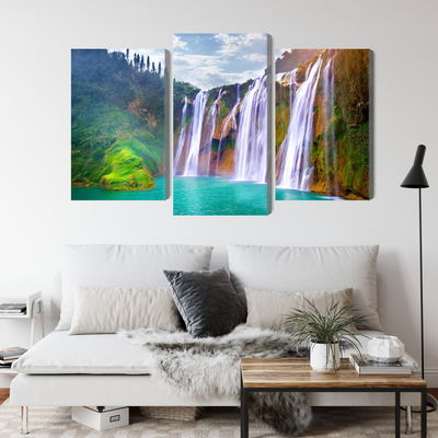 Ljuddämpande tavla - The waterfall in luoping