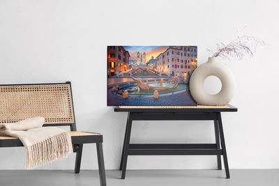 Ljuddämpande tavla - The spanish steps in Rome 3d