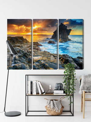 Ljuddämpande tavla - Sunset on the seashore