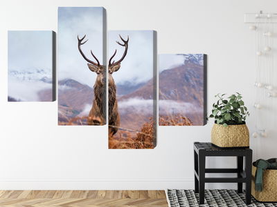 Ljuddämpande tavla - A deer on a background