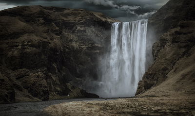 Ljuddämpande tavla - The majestic skogafoss