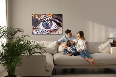 Ljuddämpande tavla - An abstract painting