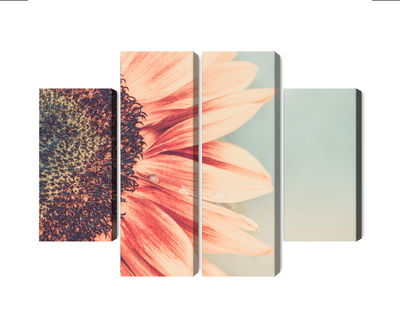 Ljuddämpande tavla - Blooming sunflower