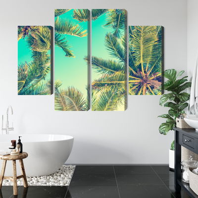 Ljuddämpande tavla - Bottom view of the palm trees