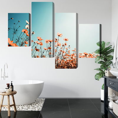 Ljuddämpande tavla - Field flowers in the sun