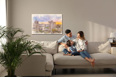 Ljuddämpande tavla - Rome as painted