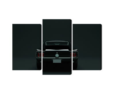 Ljuddämpande tavla - Vintage black muscle car