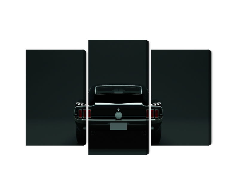 Ljuddämpande tavla - Vintage black muscle car