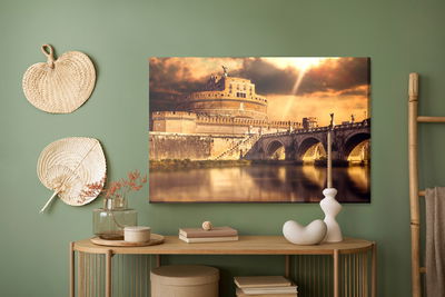 Ljuddämpande tavla - View of Rome in shades