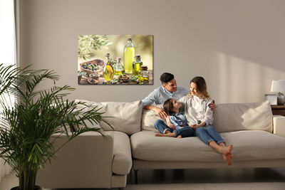 Ljuddämpande tavla - Olive oil with spices