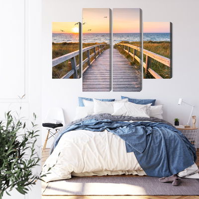 Ljuddämpande tavla - North sea pier 3d