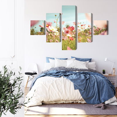 Ljuddämpande tavla - Cosmos flowers in the garden