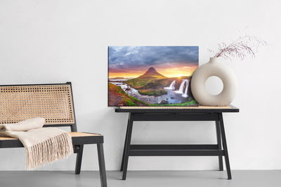 Ljuddämpande tavla - Icelandic waterfalls