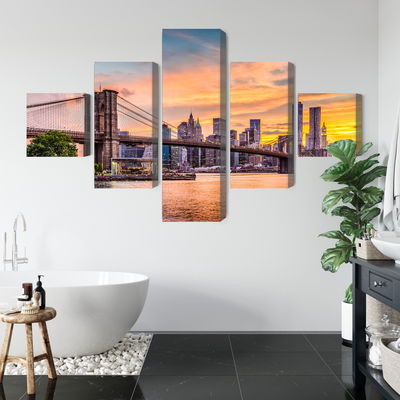 Ljuddämpande tavla - New York city panoramic