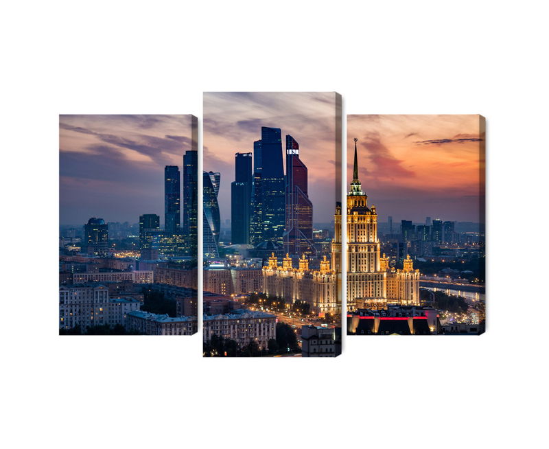 Ljuddämpande tavla - Aerial view of the moscow