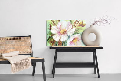 Ljuddämpande tavla - Wild peonies as painted