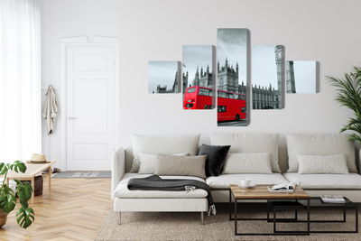 Ljuddämpande tavla - Red London bus